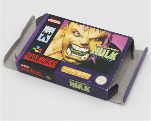 The Incredible HULK - Komplet i Æske - SNES - (UKV) (A Grade) (Genbrug)